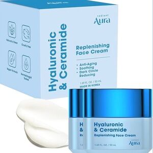 Aura Hyaluronic & Ceramide Replenishing Face Cream - Blue